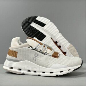 ⚡ ON Running Cloudnova Women Shoes White Pearl